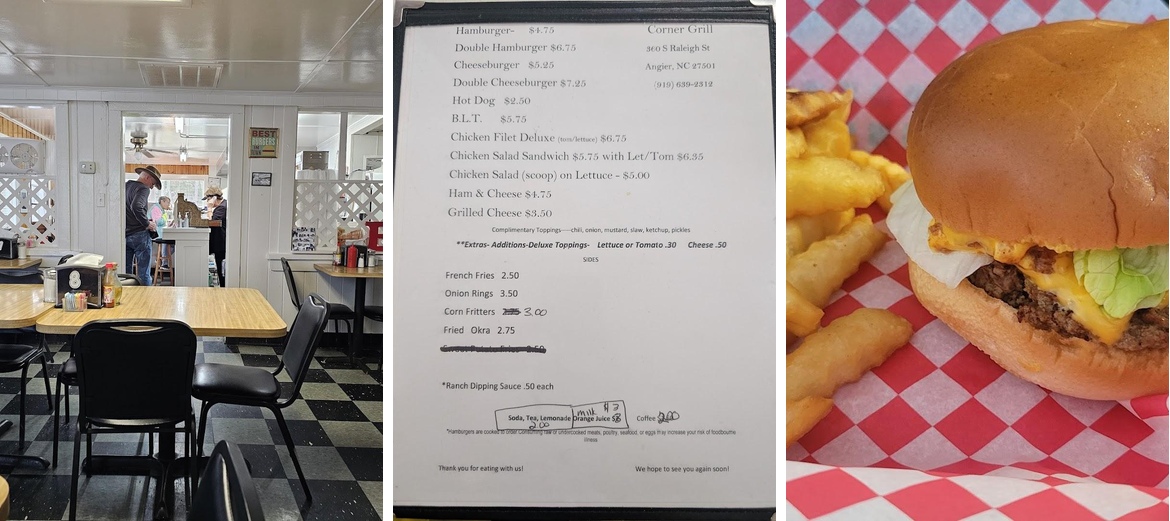 Corner Grill Menu